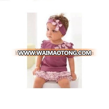 Baby Girls 100% Cotton Romper Infant Toddlers Bubble Bloomers Cute Fancy Baby Wear